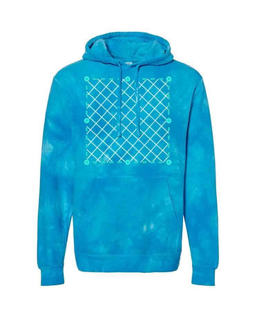 Blue Aqua Tie Dye Hoodie - Constantly Create Shop